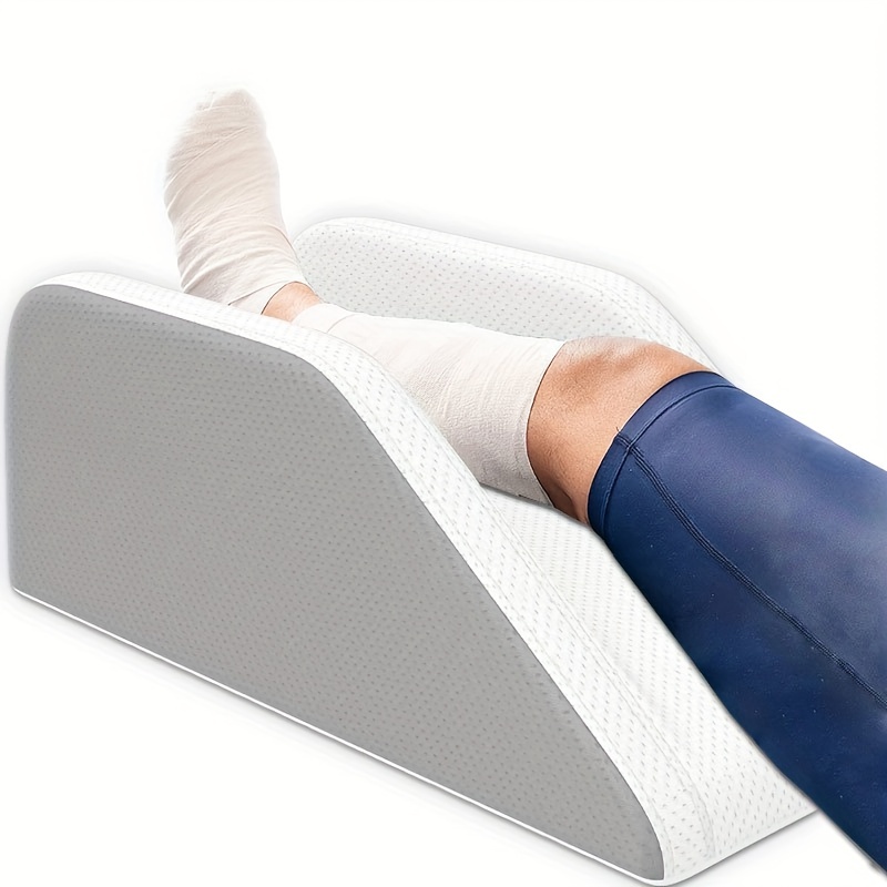  Almohada de elevación de piernas para dormir, cómoda almohada  de apoyo de rodilla, almohadas grandes ergonómicas posicionadoras de  piernas para dormir de lado, embarazo, parte inferior de la pierna,  espalda, cadera