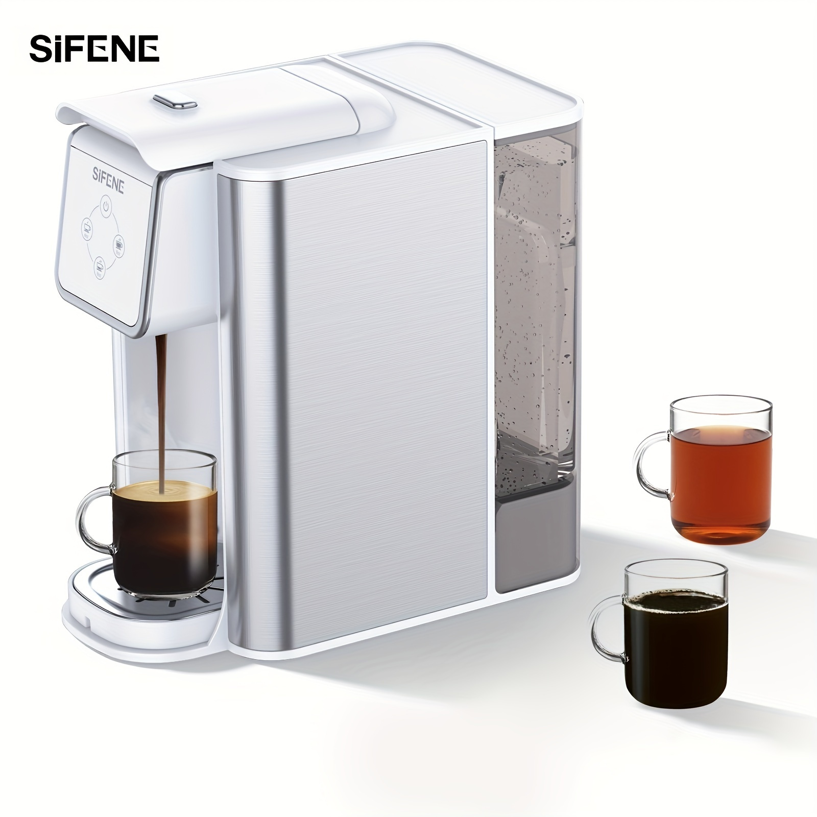 2cups Mini Stove Up Aluminum Small Coffee Maker Espresso Coffee Maker With  Cups,household Kitchen Espresso Coffee Machine Italian Thickener Travel  Coffee Detachable,easy To Clean, Leak Proof Tray - Temu