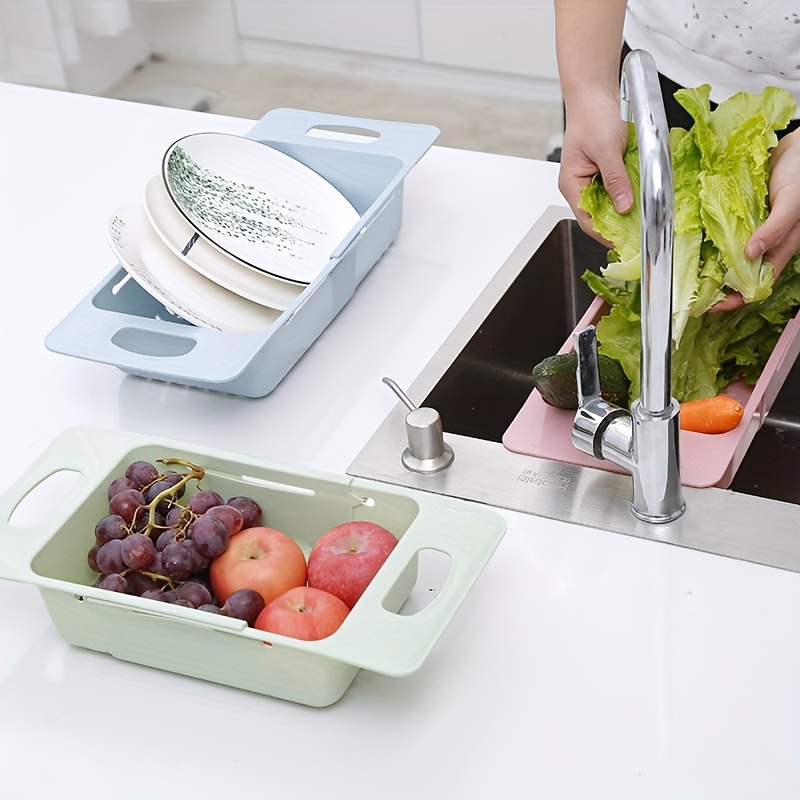 Sink Colander Vegetable Sink Washing Basket Fruit Drain - Temu