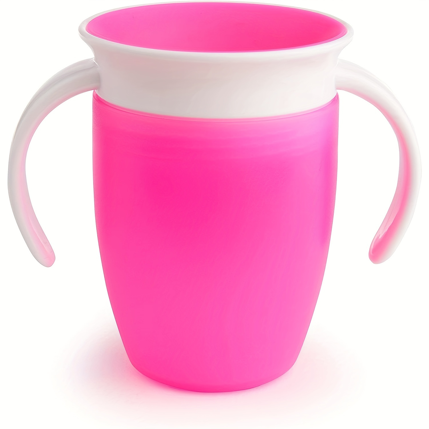  Vaso de silicona para bebés, vasos de entrenamiento suave para  niños, 4 onzas para bebés de 6 meses + a prueba de derrames (rosa) : Bebés
