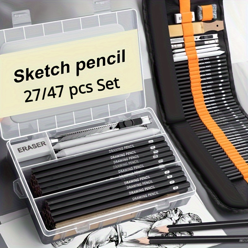 Drawing Sketching Kit Set Pro Art Supplies With Sketchbook - Temu