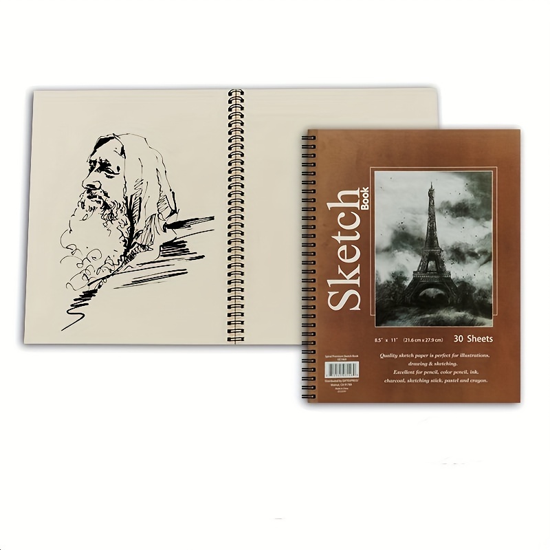 2 Pack A4 Sketchbook Spiral Bound Sketch Pad, White India