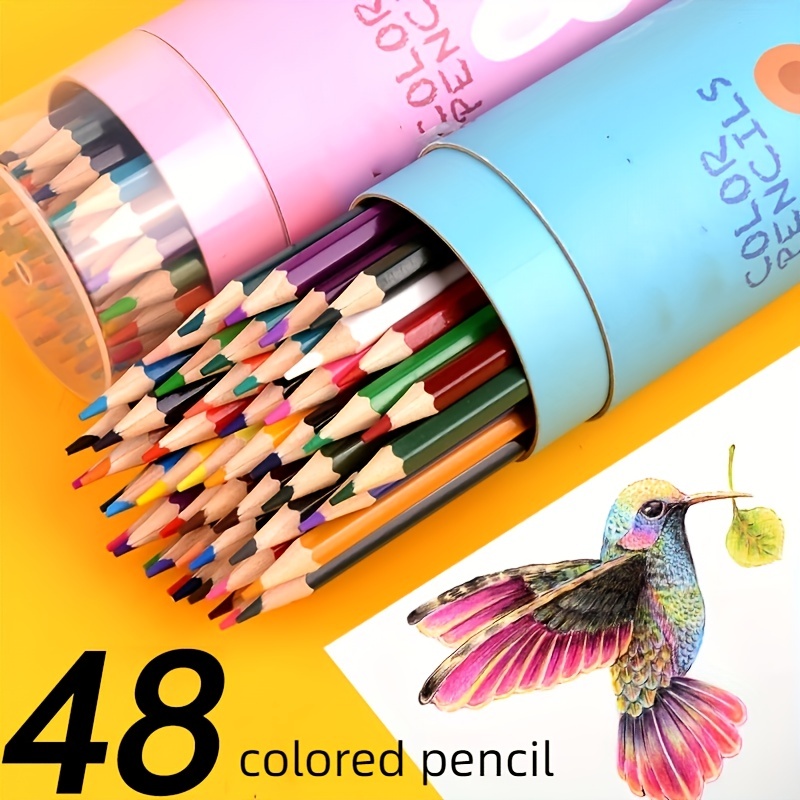  LEIGE 120/180/520 Colored Pencils Professional Set Soft  Wax-Based Core Drawing Art Sketching Shading & Coloring Tin Box (Color : A,  Size : 520 Colors)