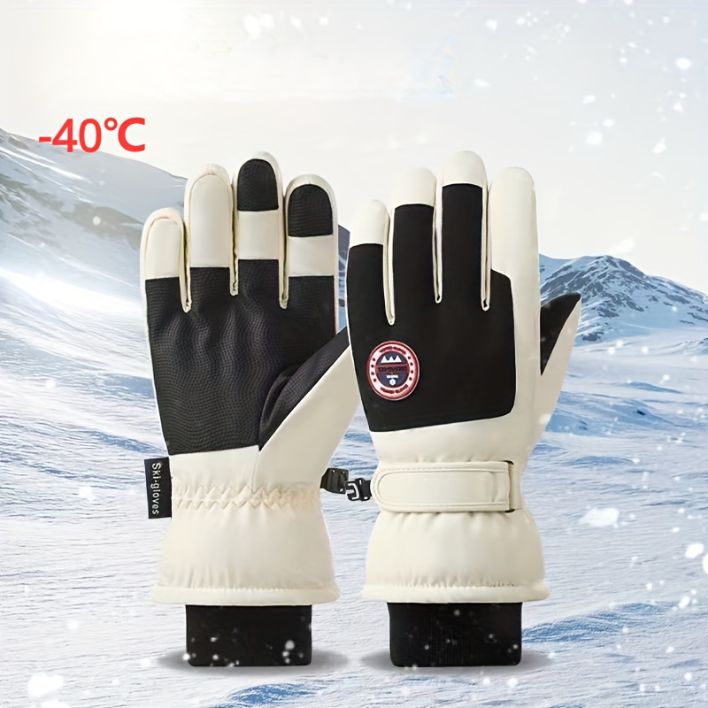 LDSKI Gants de ski chauds et imperméables en coton pour homme et