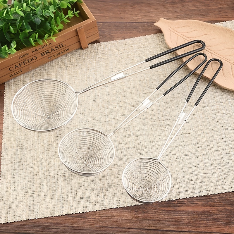 spider strainer skimmer Skimming Cooking Spoon Noodle Basket Pasta Wire  Strainer