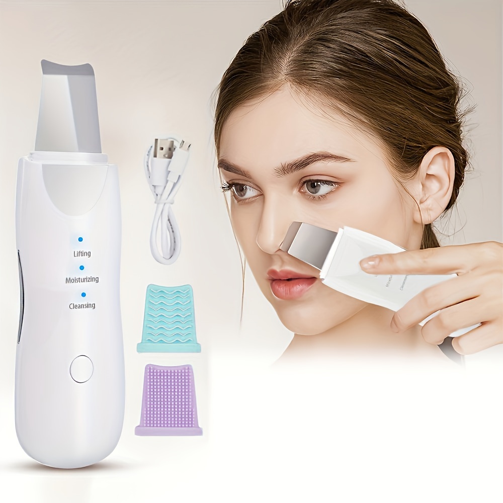 1pc New Skin Scrubber, Ultrasonic Electric Shovel Machine, Remove Dead Skin  For Household