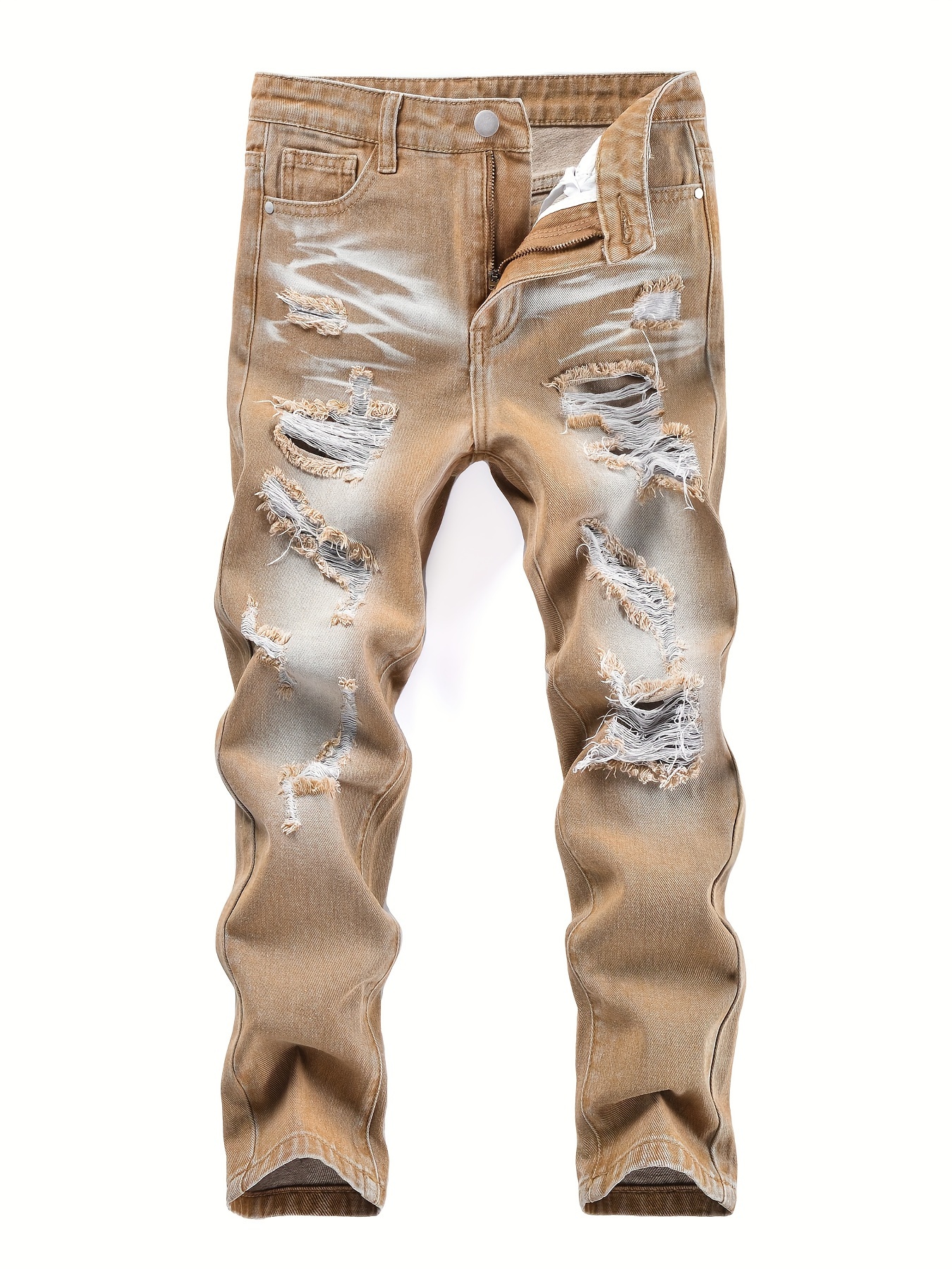 Kid's Skeleton Print Jeans, Denim Pants With Pockets, Boy's Novelty Clothes  For All Seasons