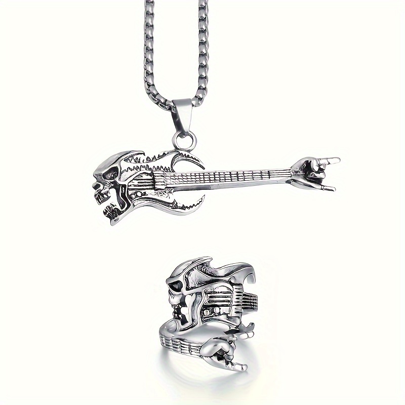 Cool Hip hop Skull Skeleton Play The Guitar - Temu