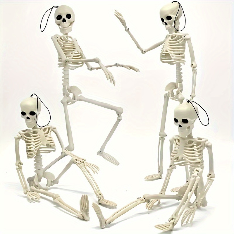 6 Pcs realistisches menschliches Skelett Menschliches Skelettmodell Mini-Figur