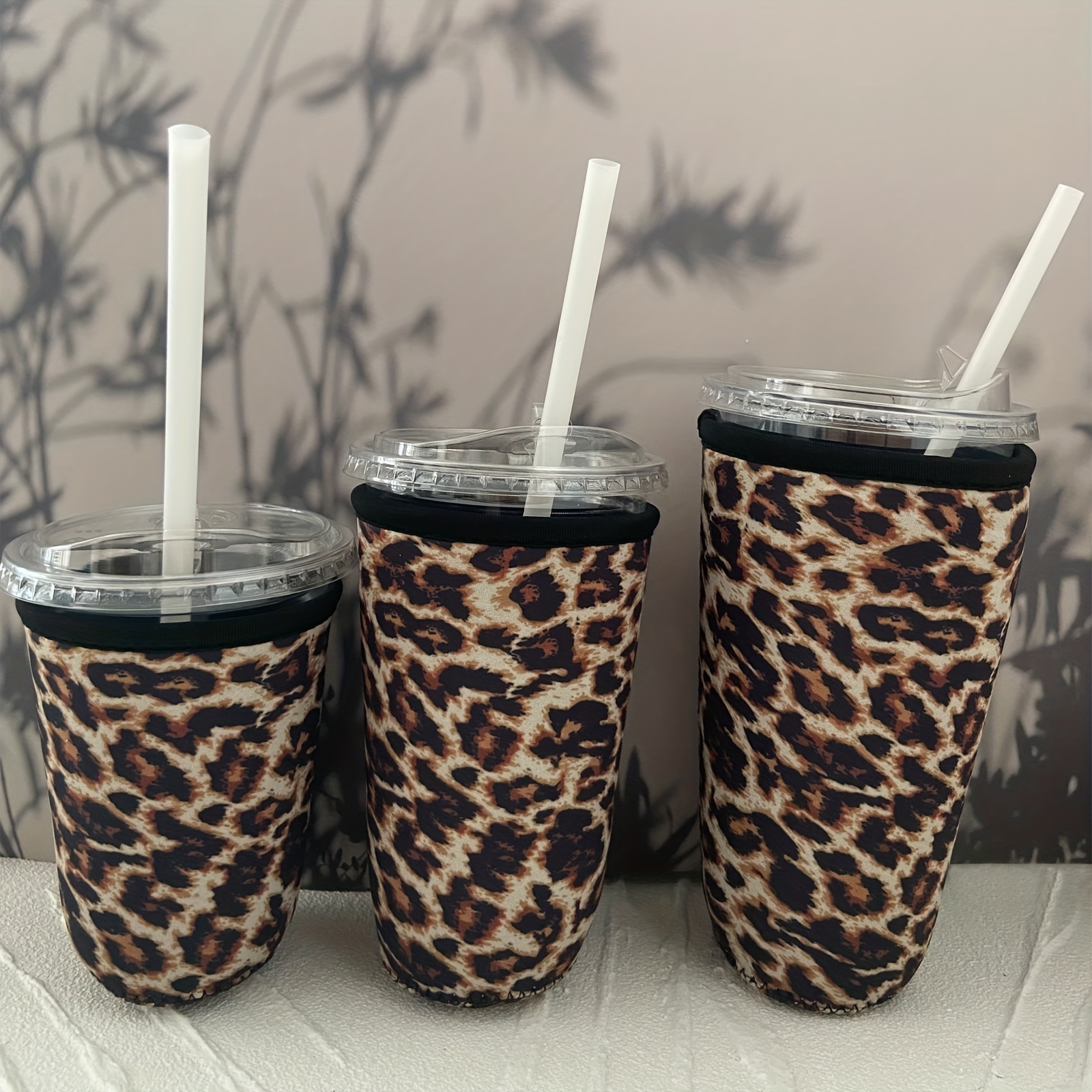 Leopard Tumbler, Leopard Print Skinny Tumbler with Lid and Straw, Cheetah  Print Coffee Mug, 20 oz Simple Modern Leopard Travel Mug Cups Black Leopard  Decor Gifts for Birthday 