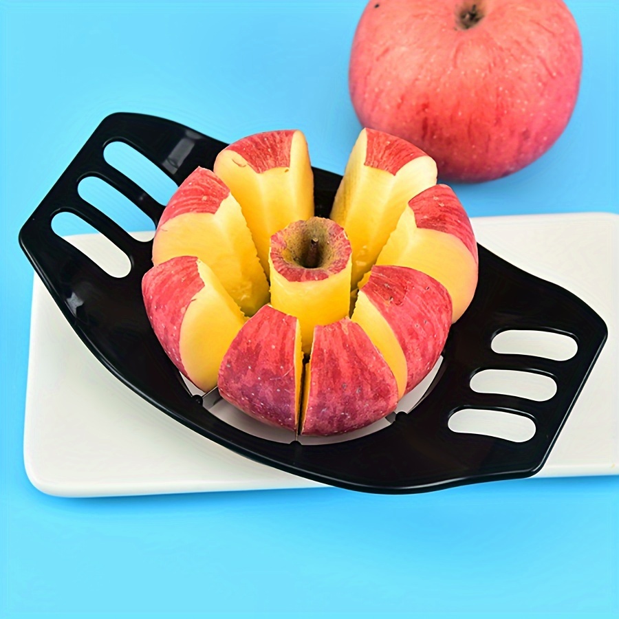 Cortador de manzana, descorazonador de acero inoxidable de 3.5 pulgadas con  8 cuchillas súper afiladas y mango antideslizante de fácil agarre