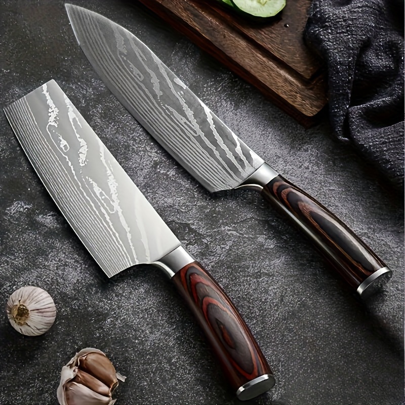 Professional Traditional Forged Chef Knife Full Tang Kitchen Knives High  Manganese Steel Slicing Meat Cleaver Serbian Butcher Chopper Kitchen Knife  Sharp Blade Slicer Slaughtering Knife For Family Bbq Or Camping - Temu