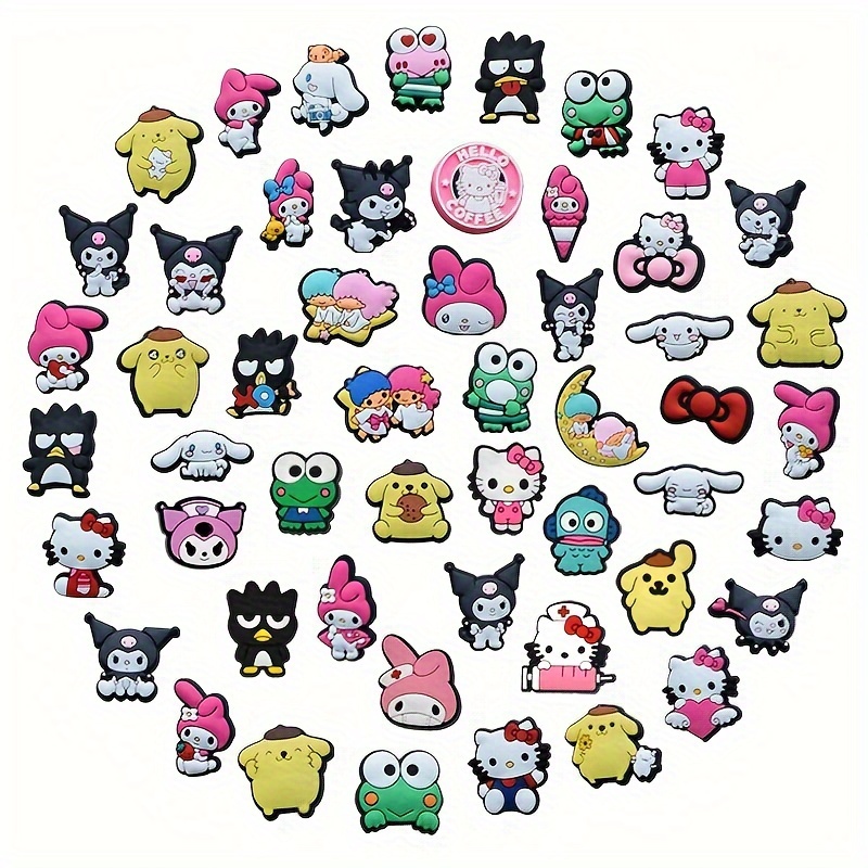 5 - 30 Assorted Hello Kitty Themed Enamel Charms. Various Designs