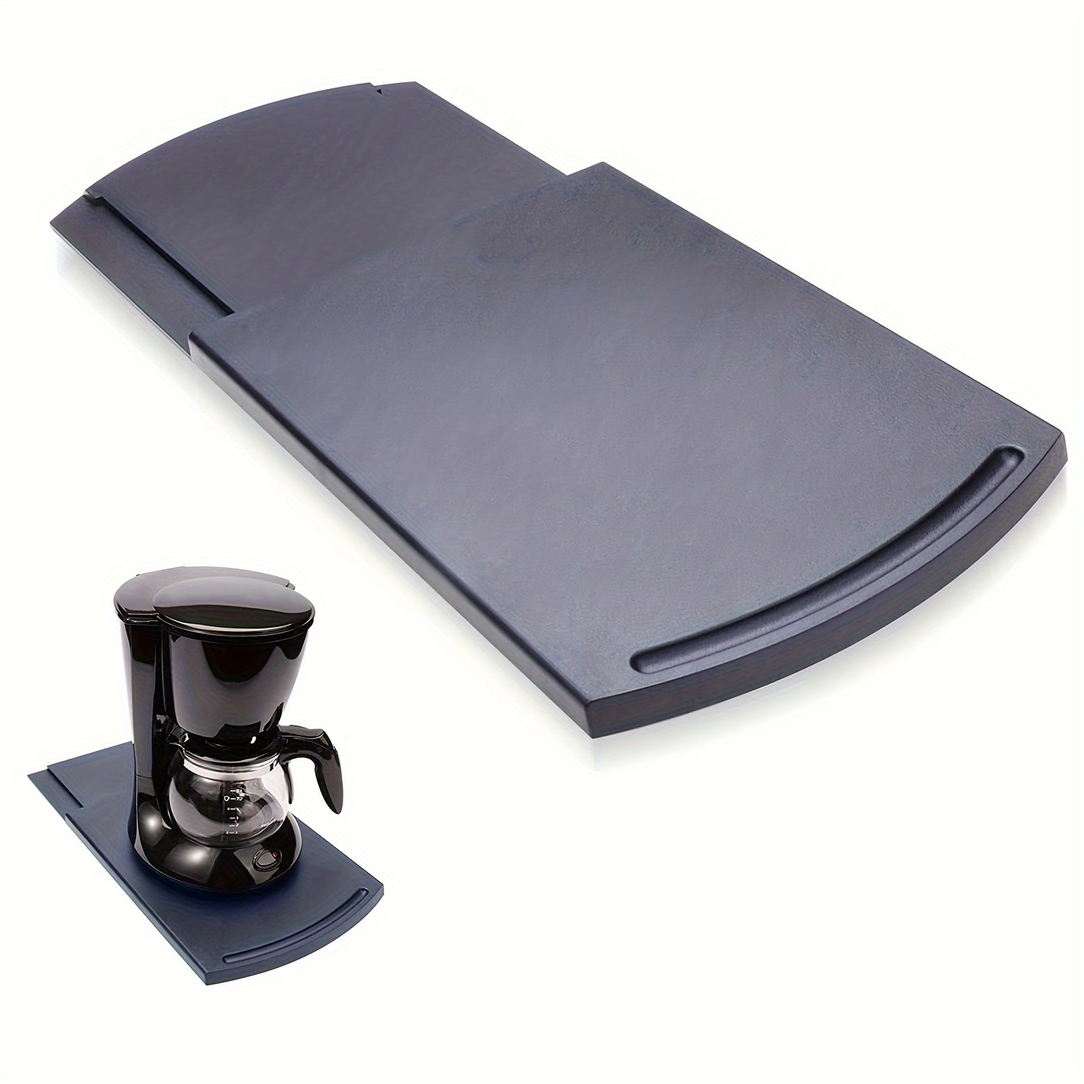 Coffee Maker Trays, Kitchen Caddy Sliding Coffee Tray Mat, Under