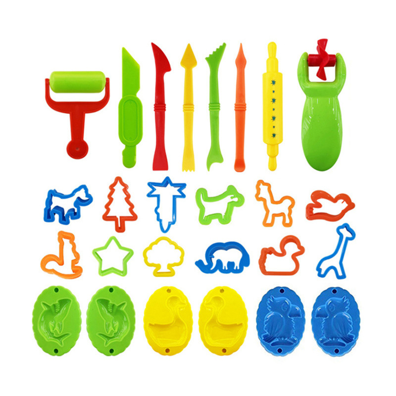 Playdough Sets Play Dough Tools Kit, 30Pcs Kitchen Creations Birthday Cake  Playset and Hamburger Maker Machine Playdough Kit for Toddlers 