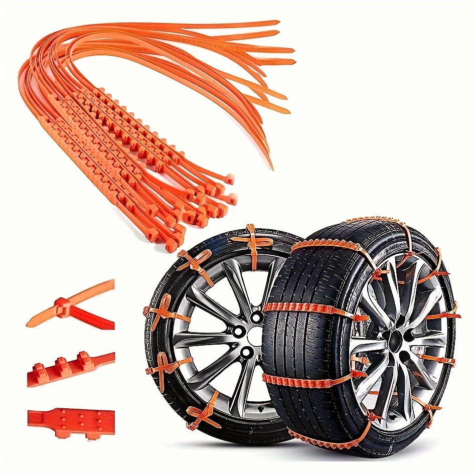 Queta Snow Chains For Tyres, Adjustable Snow Socks For Tyres, Universal  Tire Chains Snow Chains, Car Snow Chain, Tire Chains For Cars, Winter  Driving