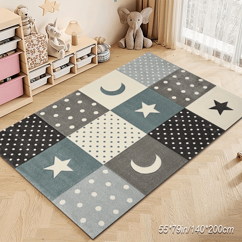  Kitchen Rug,Magical Moon Abstract Molecular Scattering Sea  Level Drifting Moon Fragments in Dark Earth Night,Waterproof Non Skid  Washable Soft Kitchen Mat Comfort Floor Mats Rugs : Home & Kitchen