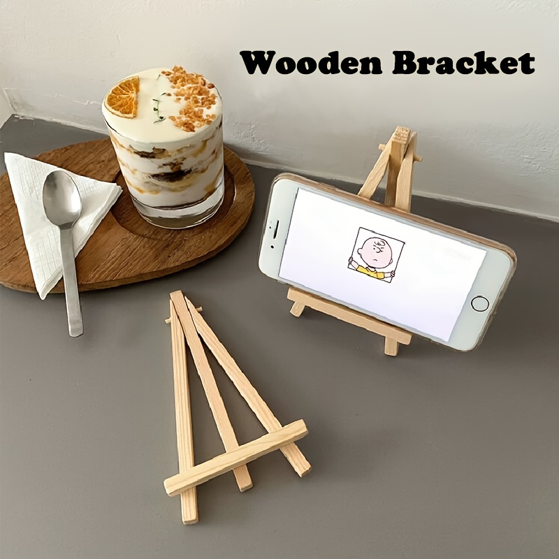 Mini Desktop Small Easel preschool Art Area Works Display Stand Wooden  Folding Art Sketch Tripod Mobile Phone Stand