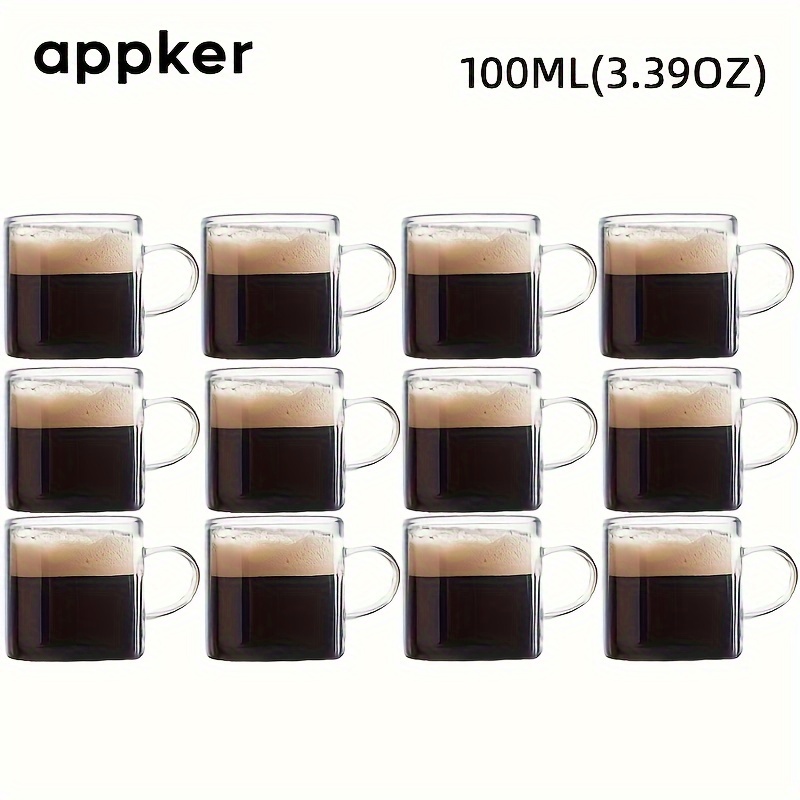 190ml 6.4oz Classic Small Capacity Round Bottom Glass Coffee Tea