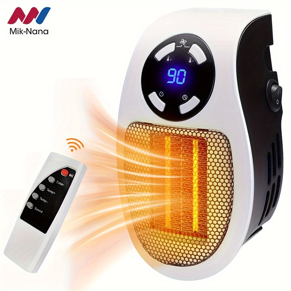 Space Heater, 1500W Flameless Portable Heater With 12 Hour Timer