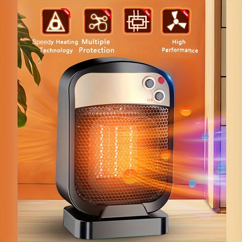 1PC Portable Kinetic Mini Heater,Auto Rotating Solar Double Ring  Heater,Electric heating,Mini Portable Kinetic Heater for Ehicles, Living  Rooms