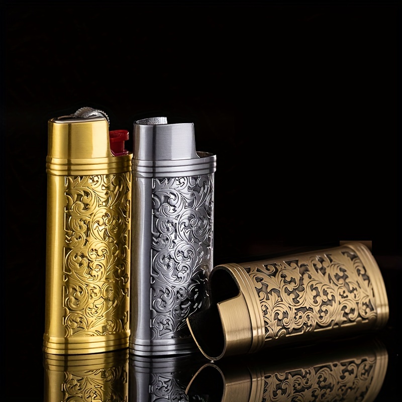 Mystic Metal Lighter Case for BIC Lighters, Lighter Protector - Dragon