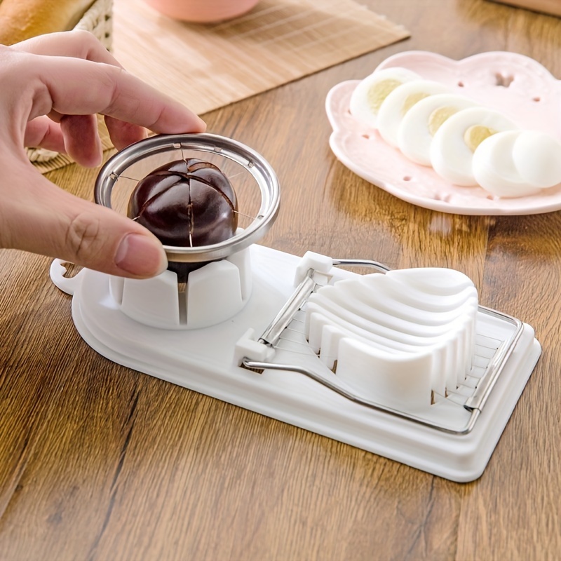 Cuisine d'oeufs en plastique gadget utile Slicer & Wedger avec