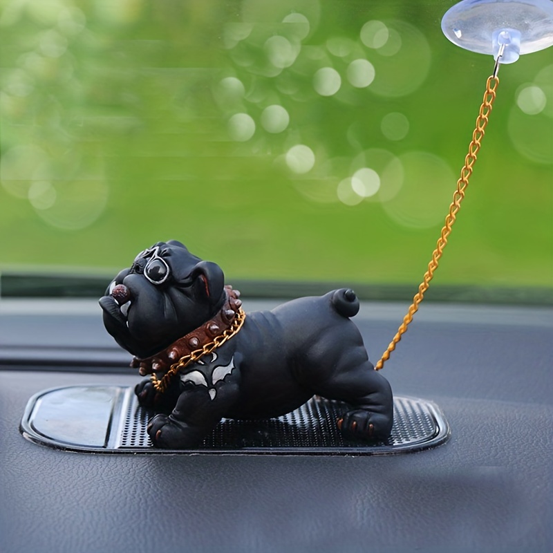 Car Bully Pitbull Dog Decoration Creative Car Interior Simulation Dog  Ornaments