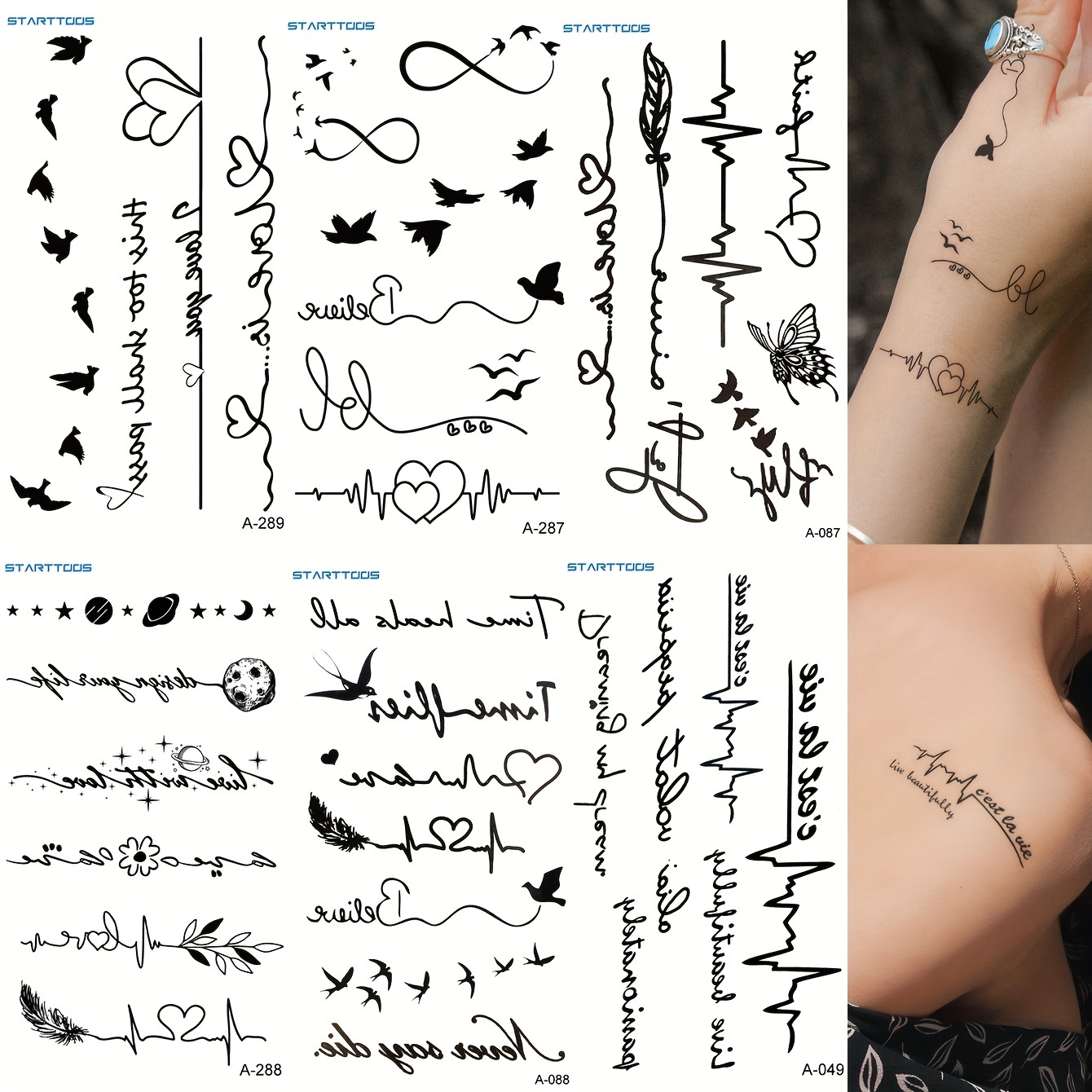 Piccolo Adesivo Per Tatuaggi - Spedizione Gratuita Per I Nuovi Utenti -  Temu Italy