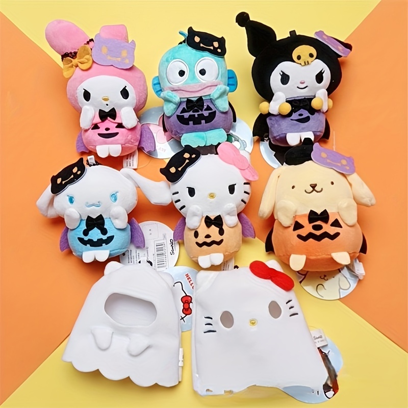 Sanrio Hello Kitty Halloween Ghost Plush Blanket New Kawaii Anime