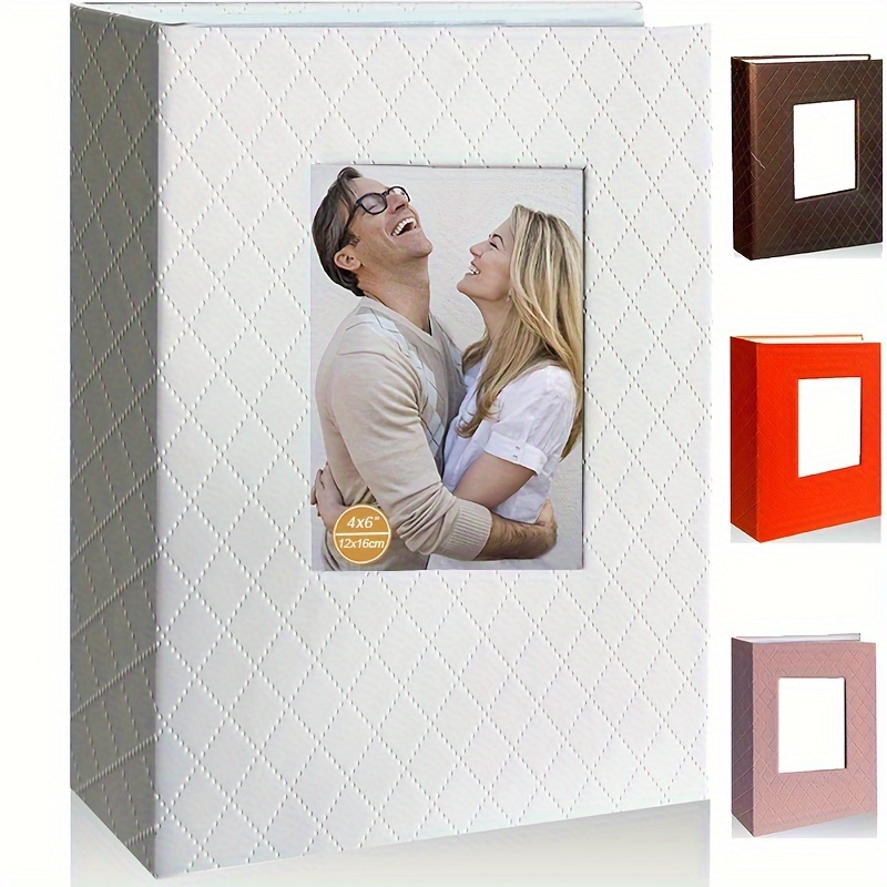 Vienrose Álbum de fotos pequeño de 4 x 6 pulgadas, paquete de 2 mini libros  de fotos con cubierta de lino, 26 páginas con capacidad para 52 imágenes