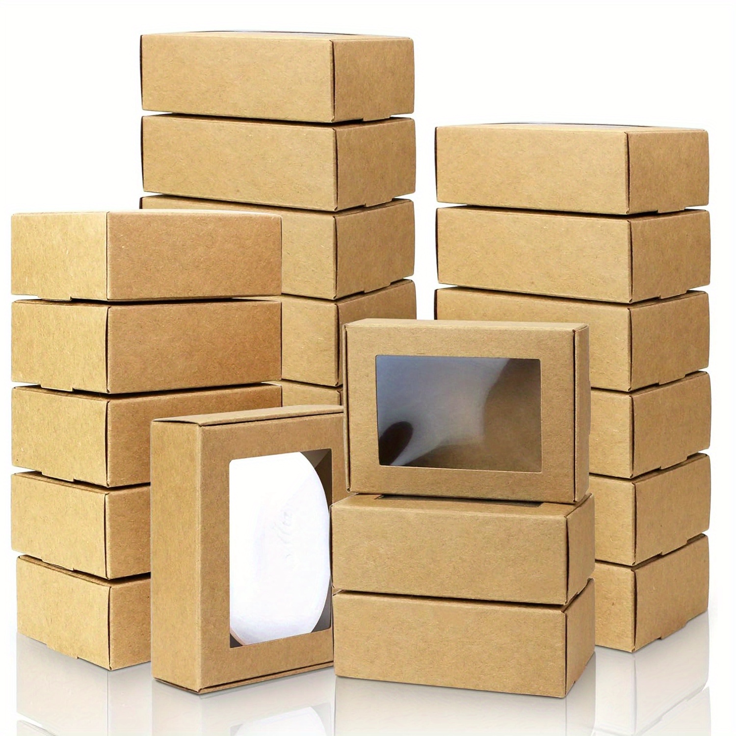 Golden State Art 9x6x4 Inches White Shipping Boxes 28 Pack, Corrugated  Cardboard Box for Small Business Mailing Shipping and Storage 