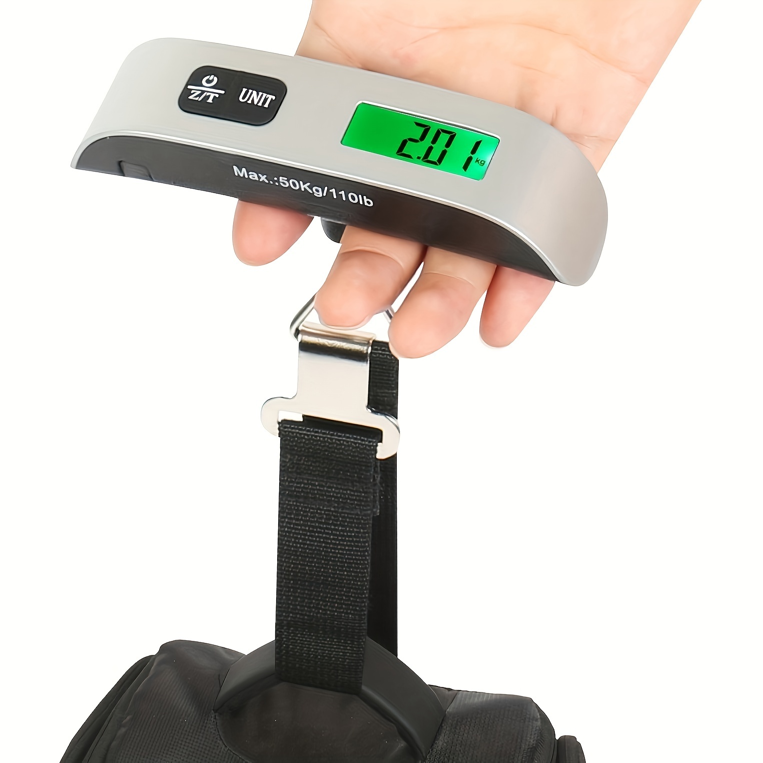 Portable T-type 50kg Luggage Scale, Green Light Hand Scale, Steel Hook  Hanging Scale, Small Package Scale - AliExpress