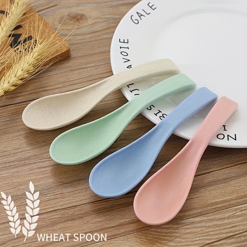 Kids Plastic Spoons Bpa Free Good Looking Macaroons Utensils - Temu