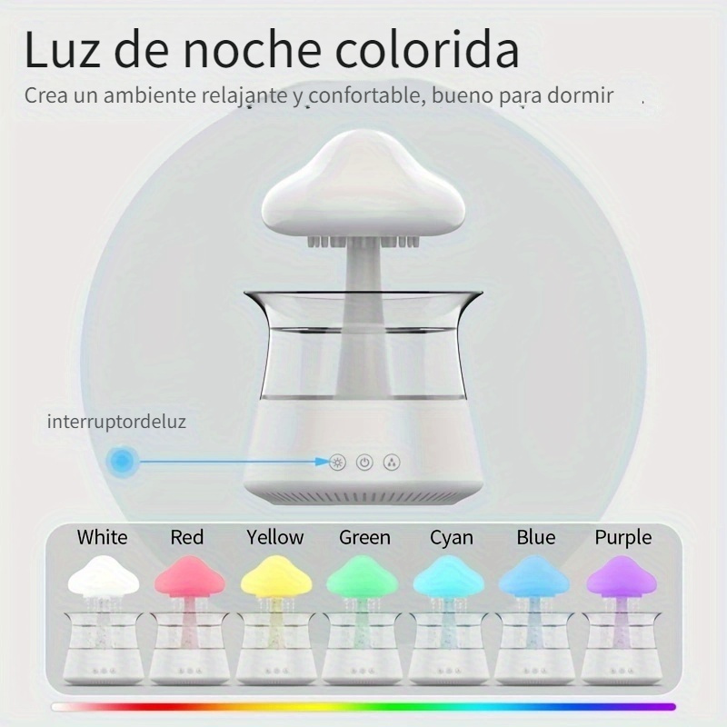 Humidificador Silencioso Color Gota Agua Humidificación - Temu Chile