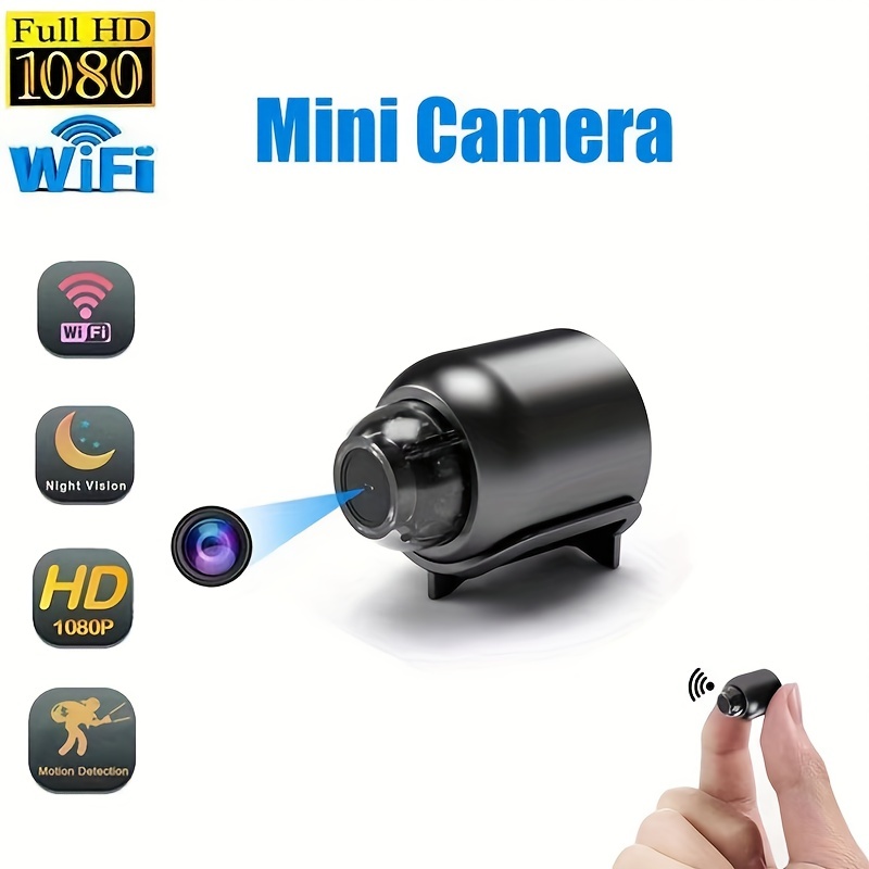  Mini cámara espía oculta, no necesita WiFi, cámara de niñera  Full HD 1080P, cámara oculta, mini cámara espía, visión nocturna, detección  de movimiento, instantánea, cámara pequeña para el hogar, : Electrónica