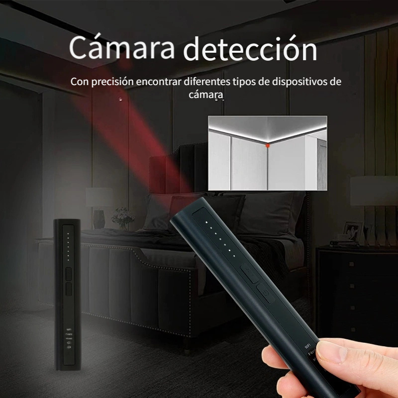 Comprar Mini detectores de cámara oculta T01, escaneo inteligente de señal,  Detector antiespía, rastreador, buscador de cámara oculta para Hotel y  apartamento
