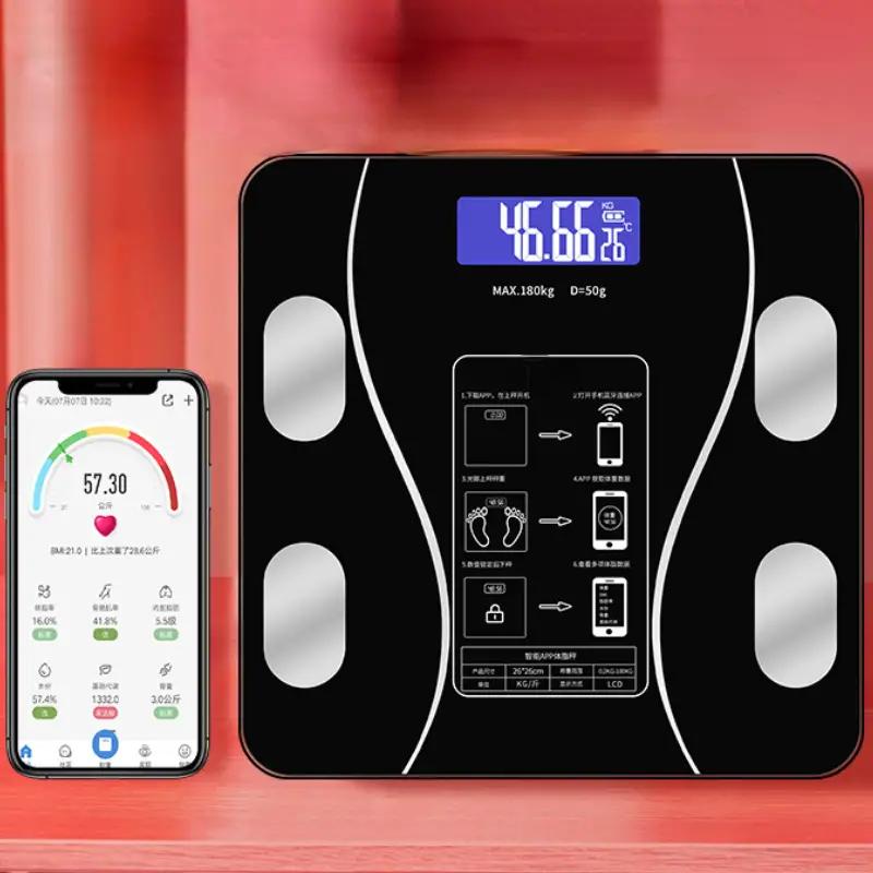 TECHPO Scales Weight Scale, Human Body Scale, Round Screen Night Vision  Electronic Scale, Household Electronic Weighing Scale