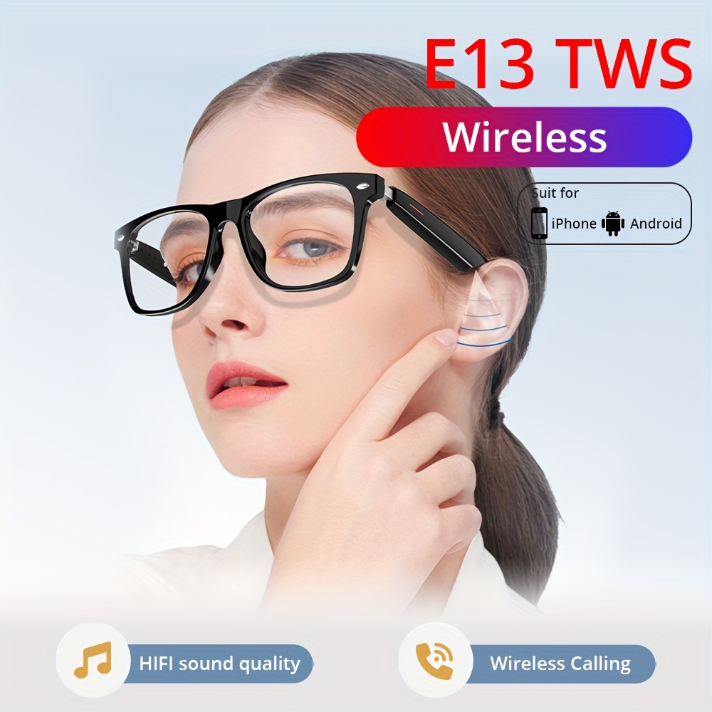 Lentes de Sol Gafas Bluetooth con Cámara HD 1080p + Auriculares