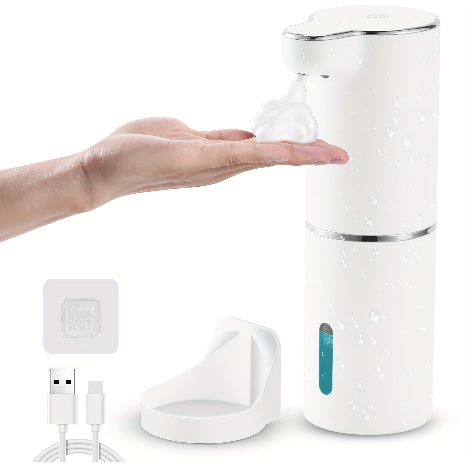 Dispensador jabón líquido USB 250ml Aroma smart