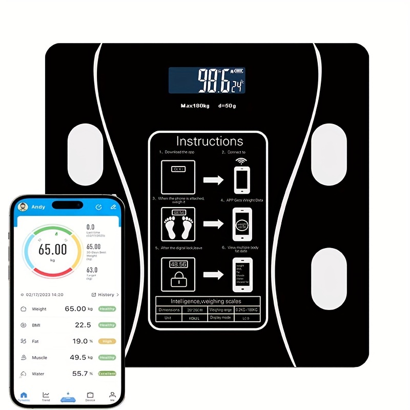  Digital Body Fat Analyzer, Electronic BMI Handheld Body Fat  Monitor with LCD Display, Multifunctional Portable Body Fat Measurement  Device for Weight Loss, Fitness Monitoring, Personal Health : Health &  Household