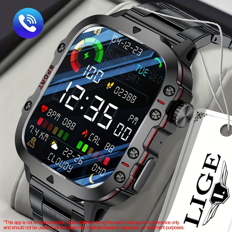 Comprar Reloj inteligente LIGE NFC para mujer, reloj inteligente con  grabación para Android iOS, Bluetooth, llamada, asistente de voz, relojes  digitales, nuevo reloj meteorológico