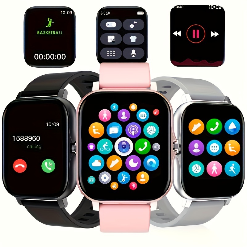 Reloj inteligente con llamada Bluetooth (respuesta/hacer llamada), pantalla  HD ultra grande de 1.85 pulgadas, más de 100 modos deportivos 2023 relojes