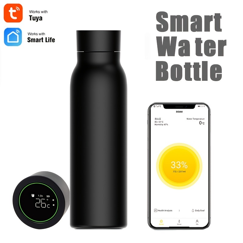 PACK OF 2 Coffee thermos, 650 ml Smart Coffee bottle, LED Temperature  Display Tea Infuser Bottle