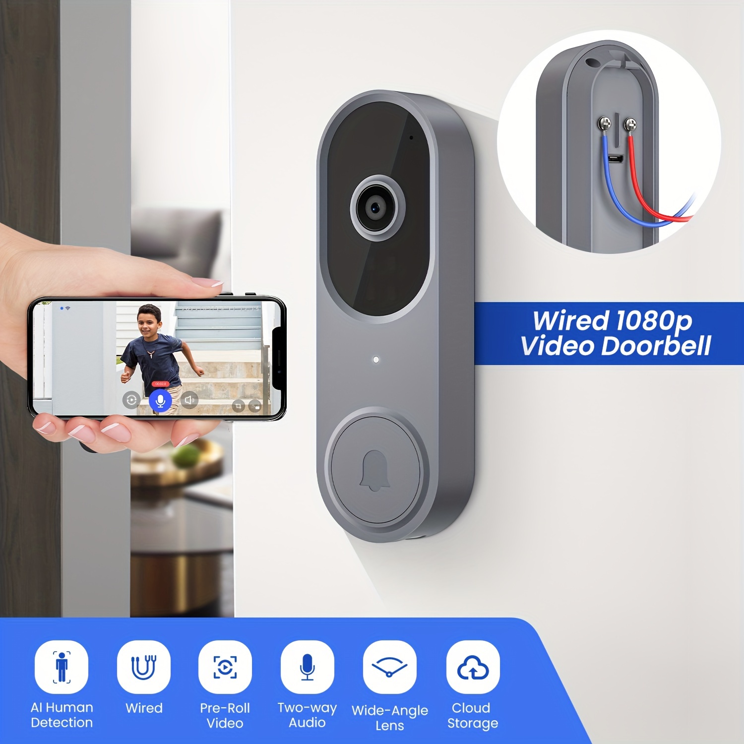 Closed Circuit Doorbell Camera Temu