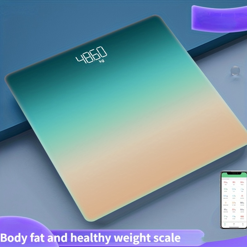 1pc 5mm Glass Thickness Body Analyzer Scale With Weight Range: 5