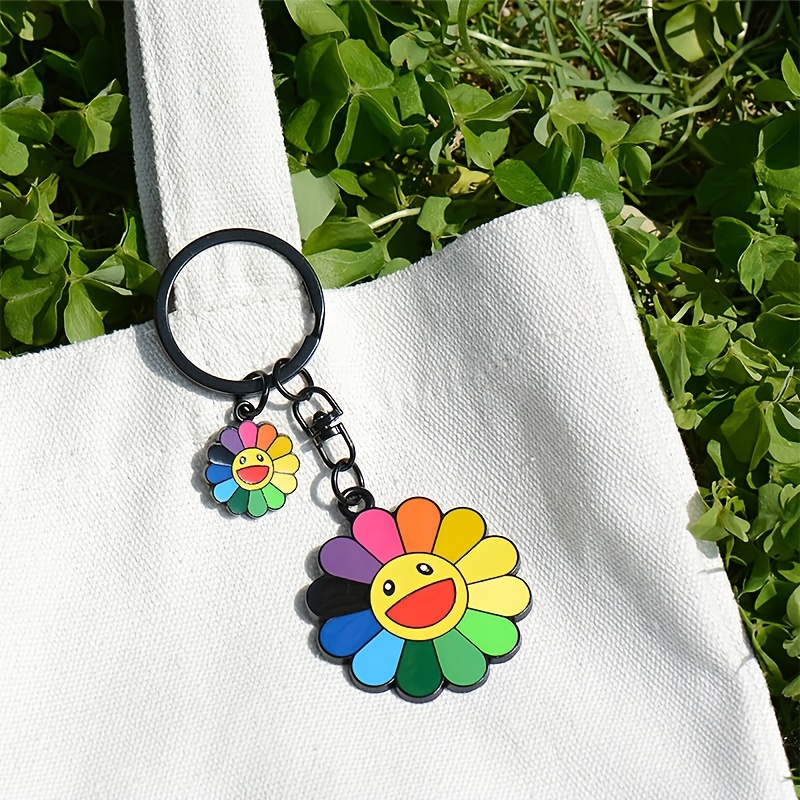 Murakami Keychain, Jewelry Murakami, Car Bag Pendant, Key Chain Kawai