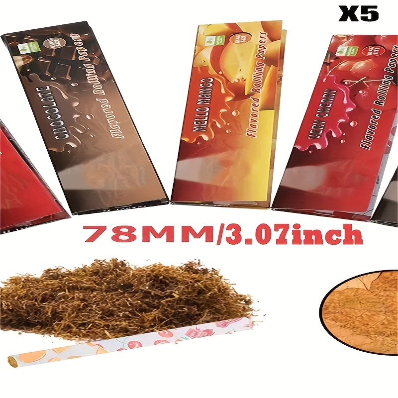 2/5booklets/ Rolling Paper Mixed Fruit Flavors Cigarette - Temu