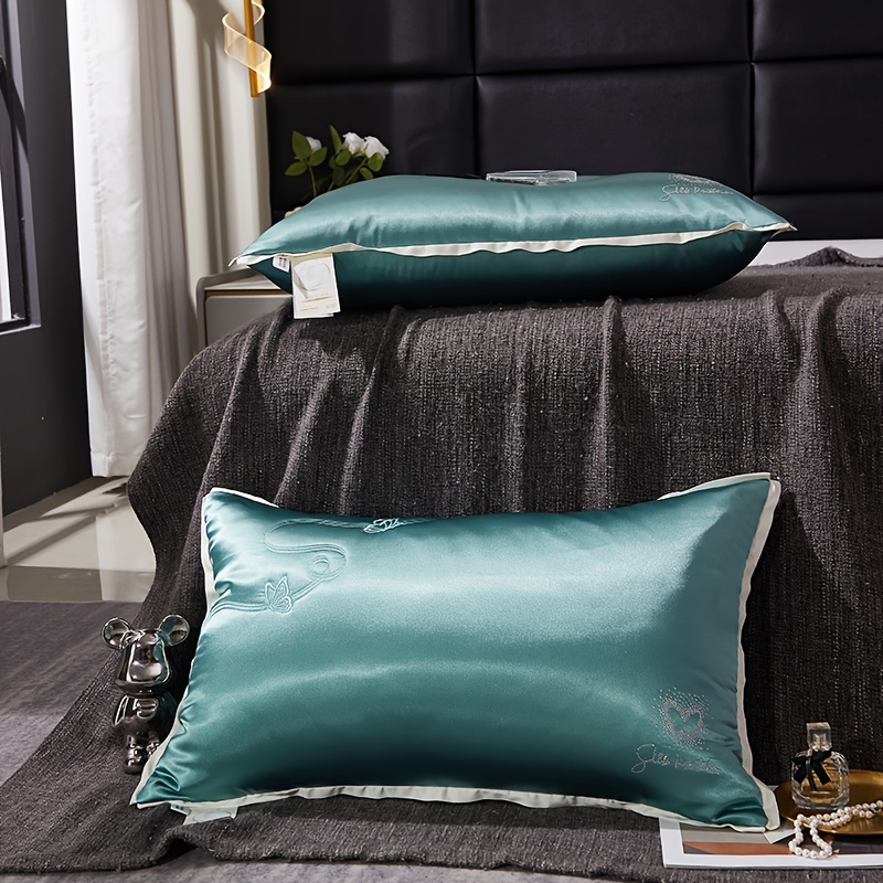 Luxury 2 Pack Satin Silk Pillowcase For Hair & Skin Pillow Cases Cover Pair  UK