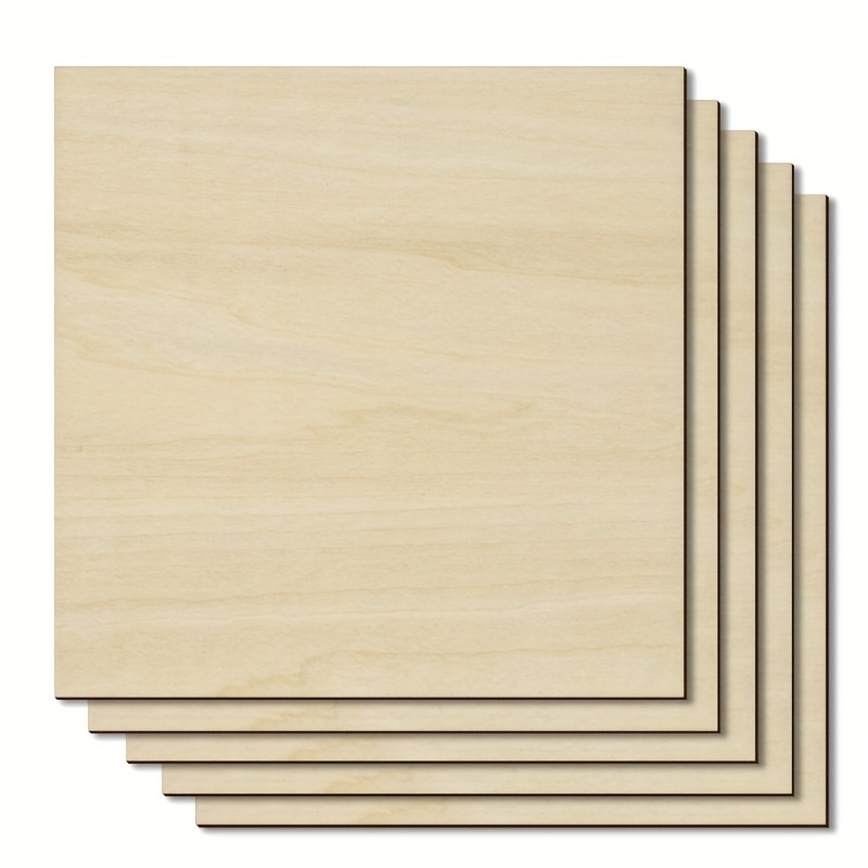 Basswood Sheets 1/8 x 12 x 12 Inch, 3mm Basswood for Laser Cutting, 3mm  Plywood Sheets - 24Pcs Wood Panel Craft Wood Board for Crafts DIY, Wood